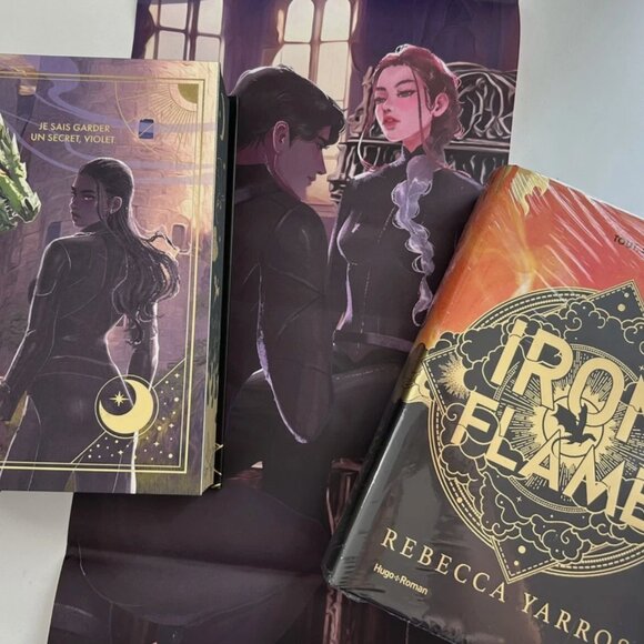 Iron Flame French Edition Rebecca Yarros Fourth Wing 2 Hardcover Special Sprayed - Picture 1 of 8